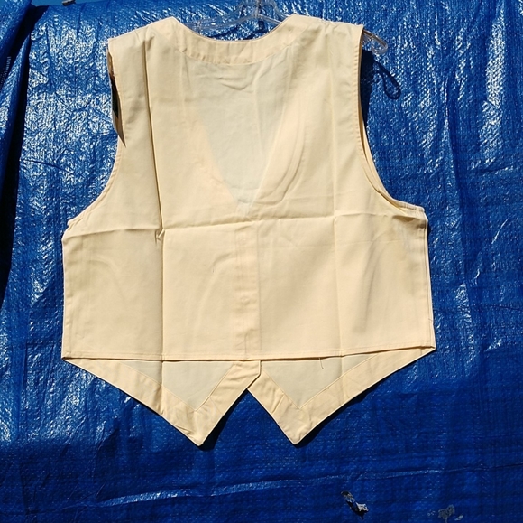 COPY - Yellow Broadcloth Vest XL NWT - Picture 6 of 11